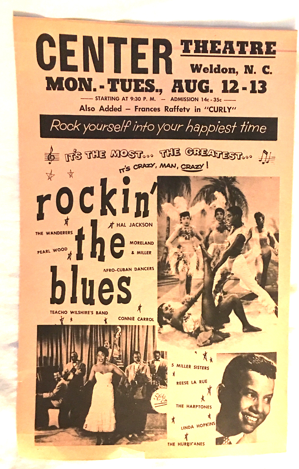 Image for Broadside -- Rockin' The Blues Also Added -- Frances Rafferty in "Curly